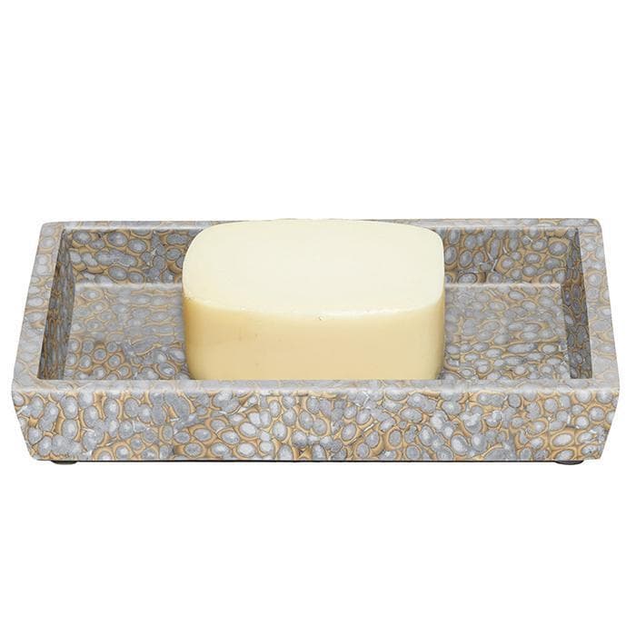 Callas Lacquered Eggshell Soap Dish (Silver)