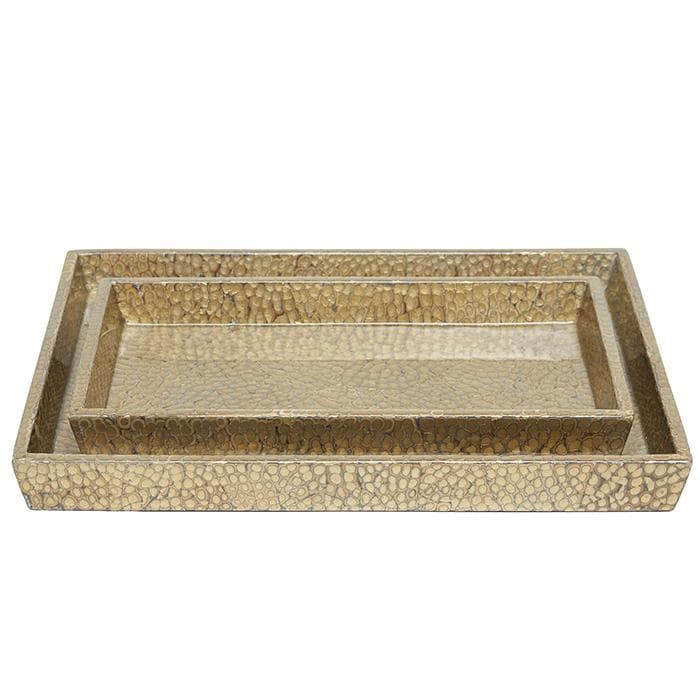 Callas Lacquered Eggshell Tray Set - Thumbnail 3