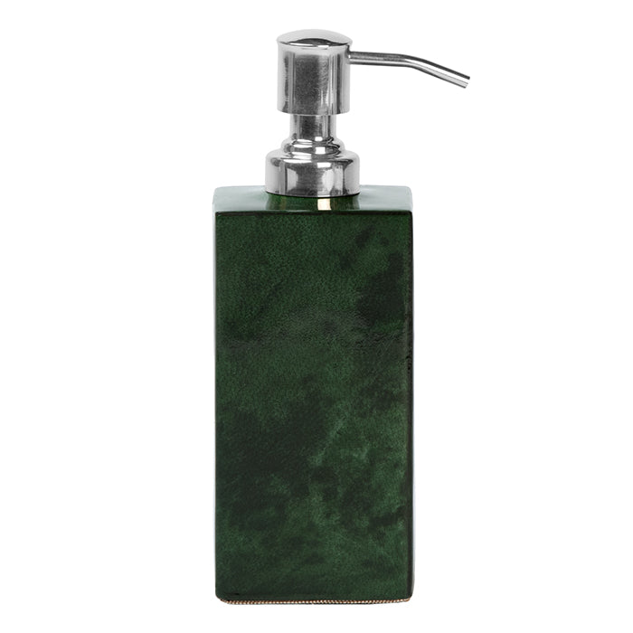 Carlow Faux Vellum Soap Pump (Emerald Gloss) - Hudson & Vine