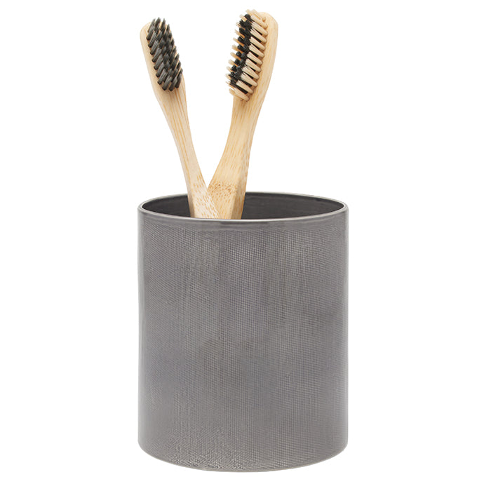Cordoba Ceramic Brush Holder (Gray)