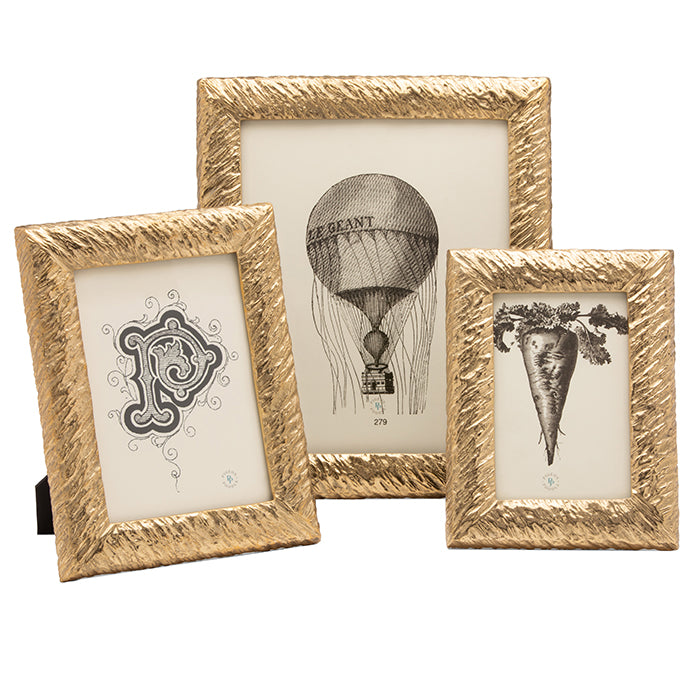 Corinth Brass Picture Frames (Gold)