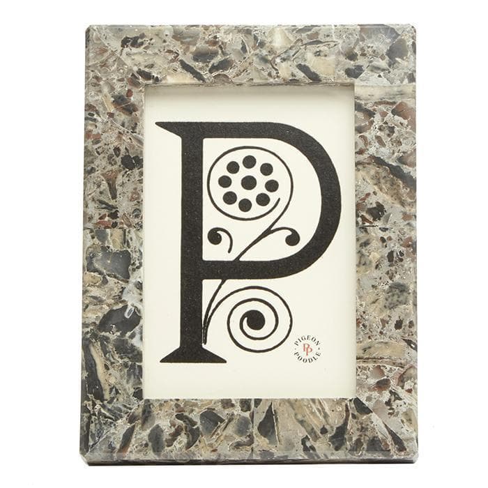 Corsica Mixed Gray Marble Picture Frame - Thumbnail 2