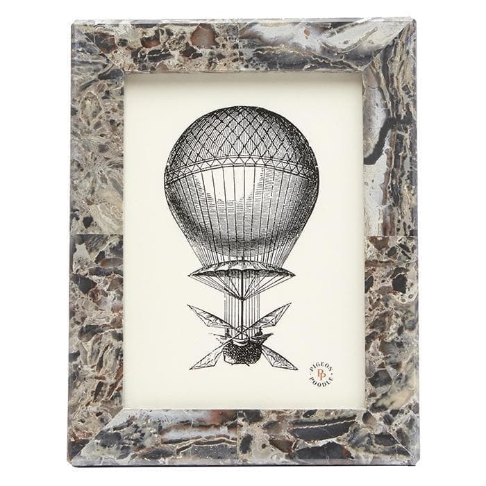 Corsica Mixed Gray Marble Picture Frame - Thumbnail 3
