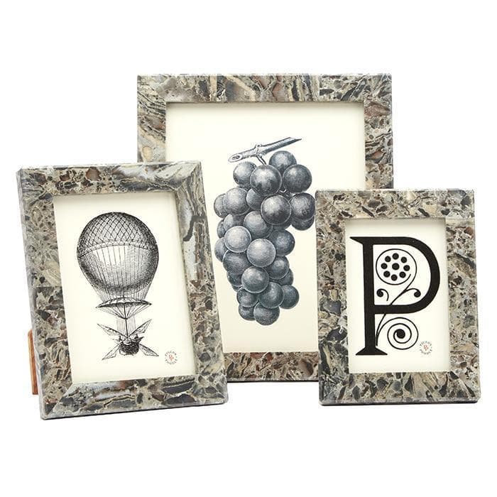 Corsica Mixed Gray Marble Picture Frame - Thumbnail 4