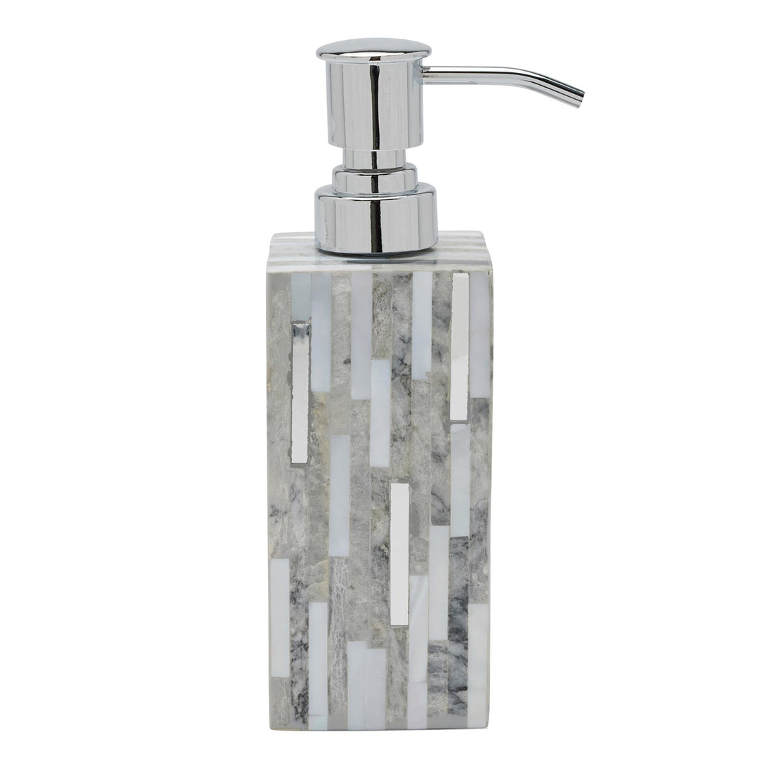 Cortona Clamstone Bathroom Accessories (Gray Shell/Silver)