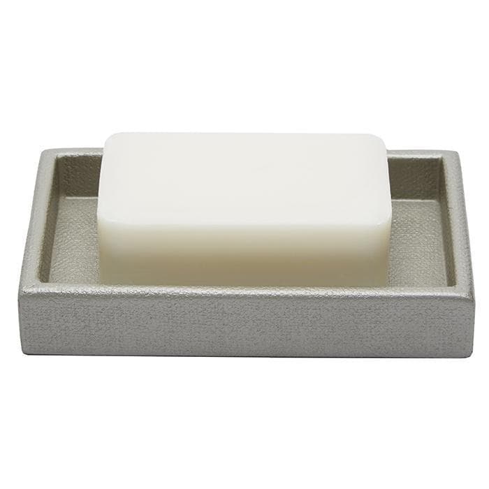 Dannes Faux Belgian Linen Bathroom Accessories (Light Gray)