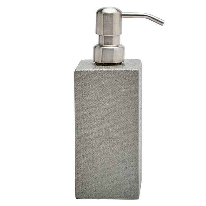 Dannes Faux Belgian Linen Soap Pump (Light Gray)