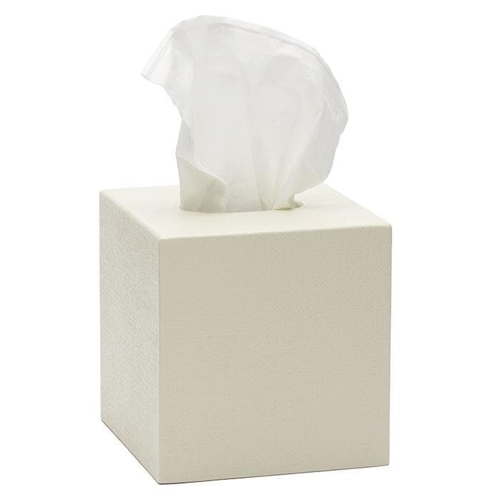 Dannes Faux Belgian Linen Tissue Box - Thumbnail 3