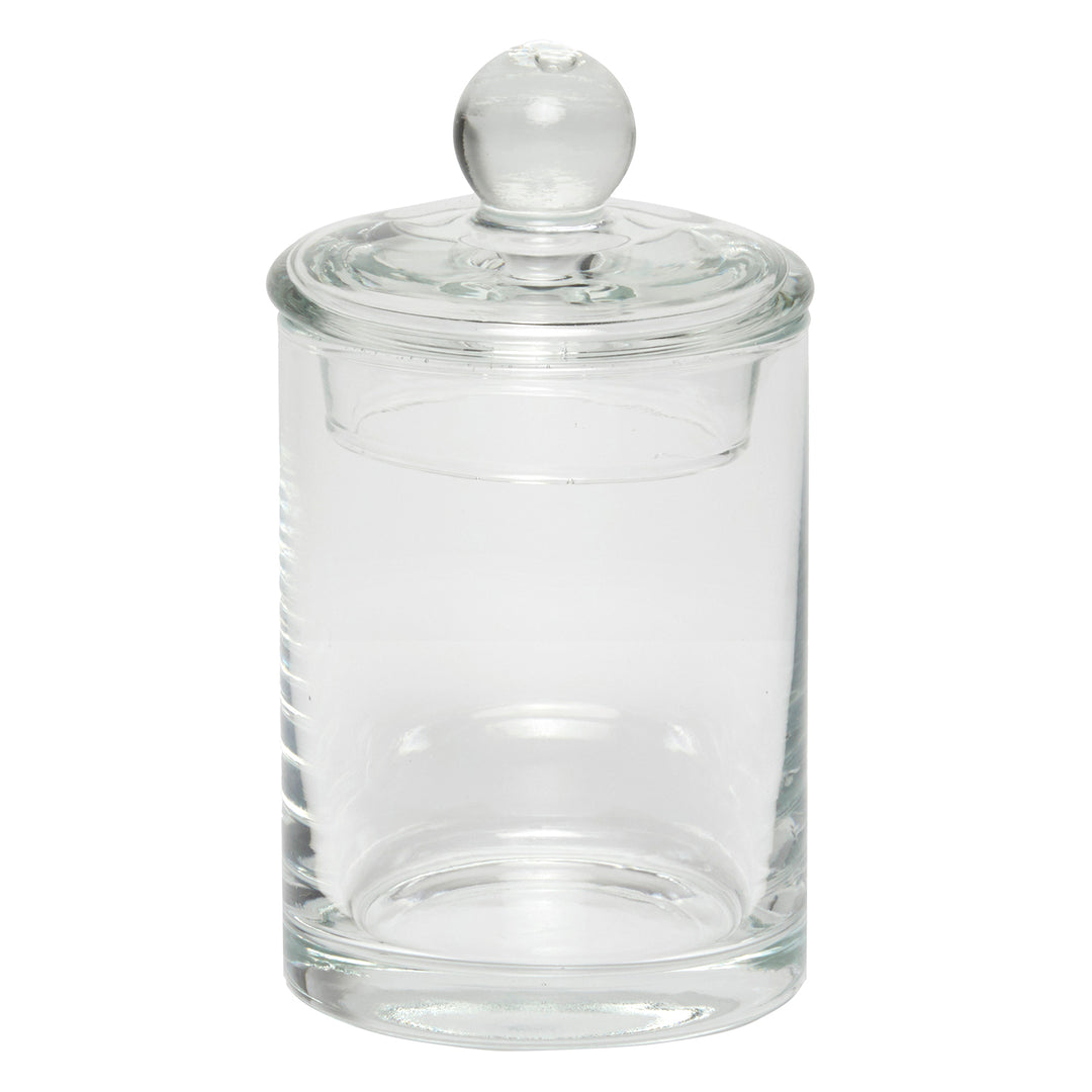 Darby Handblown Glass Small Canister (Clear)
