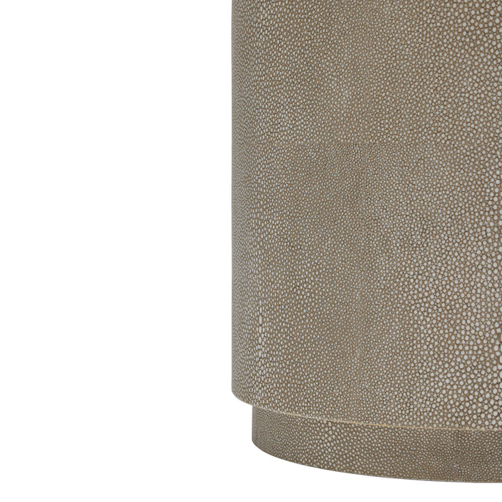 Dorval Faux Shagreen Umbrella Stand (Sand)