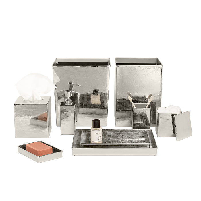 Elgin Shiny Nickel Etched Tissue Box
