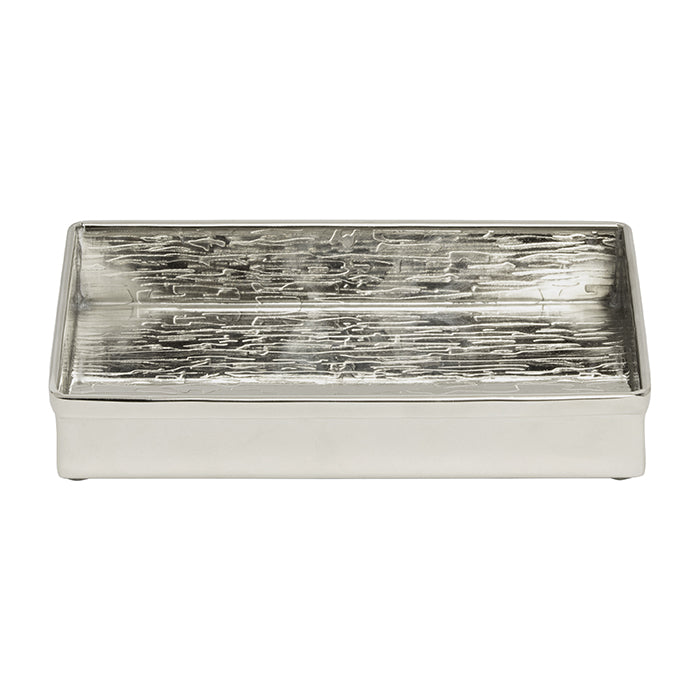 Elgin Shiny Nickel Etched Soap Dish