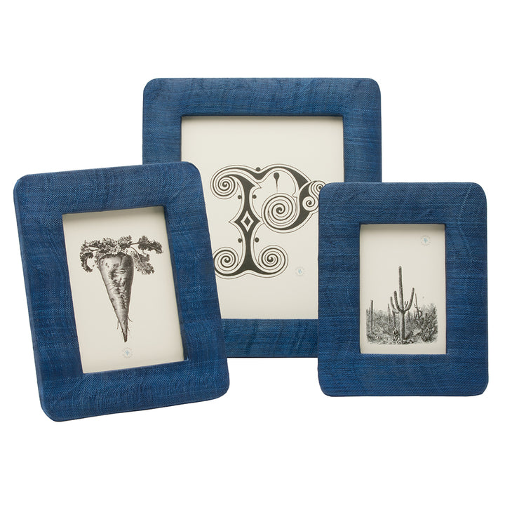 Halle Silken Abaca Picture Frames (Navy)