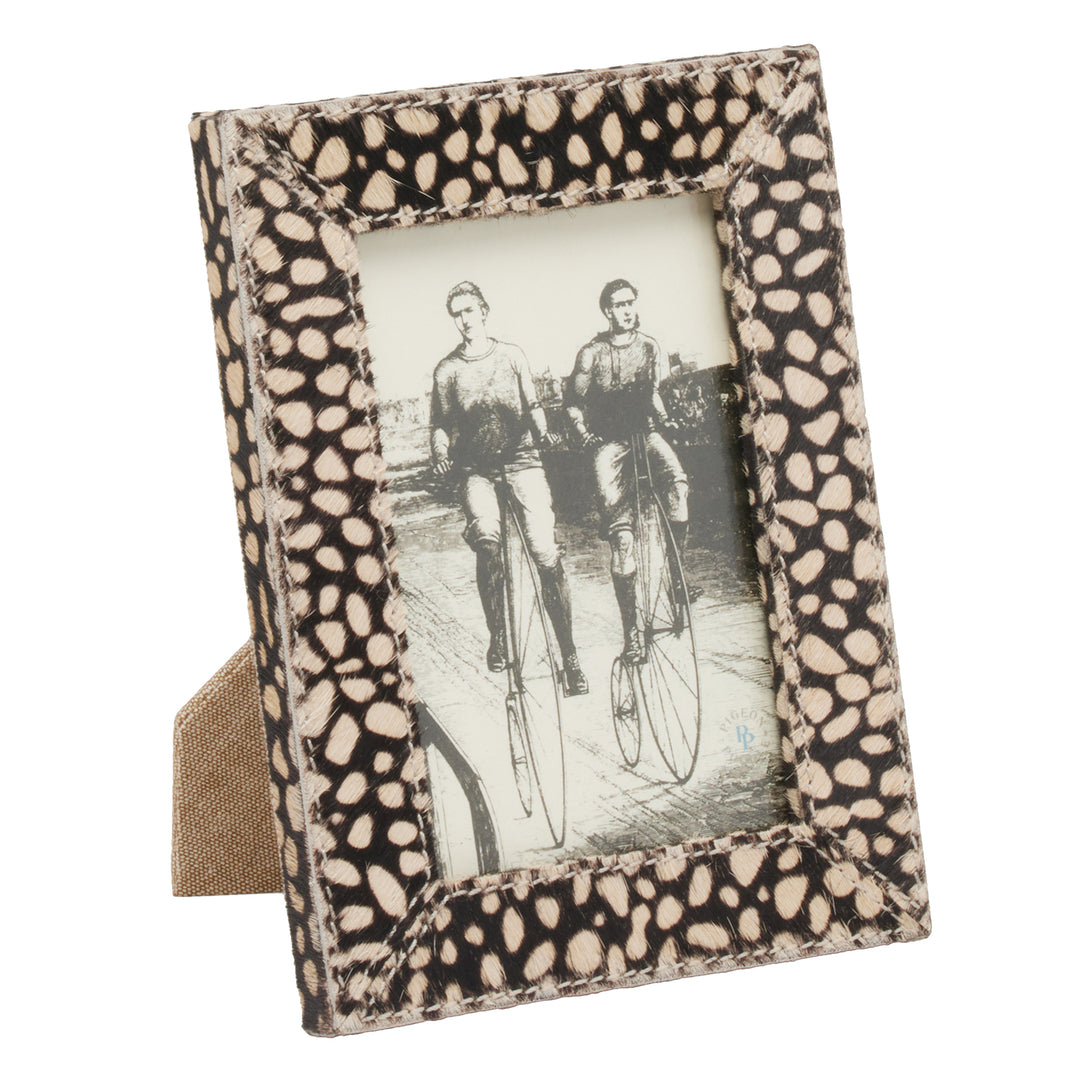 Hana Cheetah Print Hair-On-Hide Picture Frames