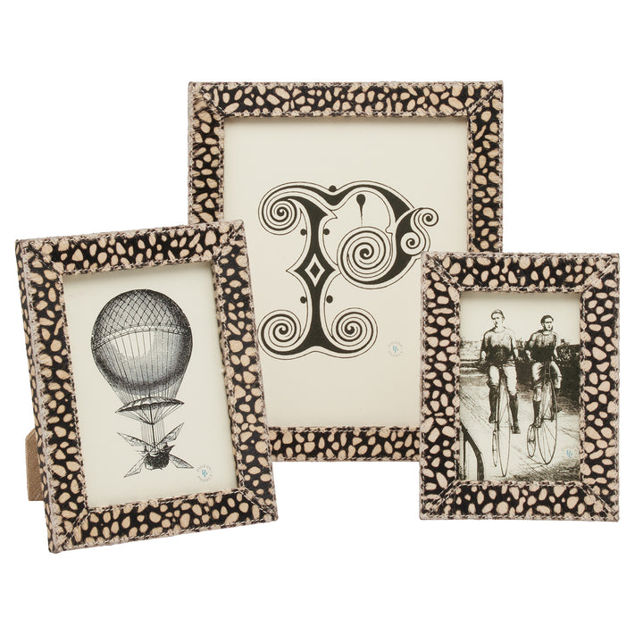 Hana Cheetah Print Hair-On-Hide Picture Frames