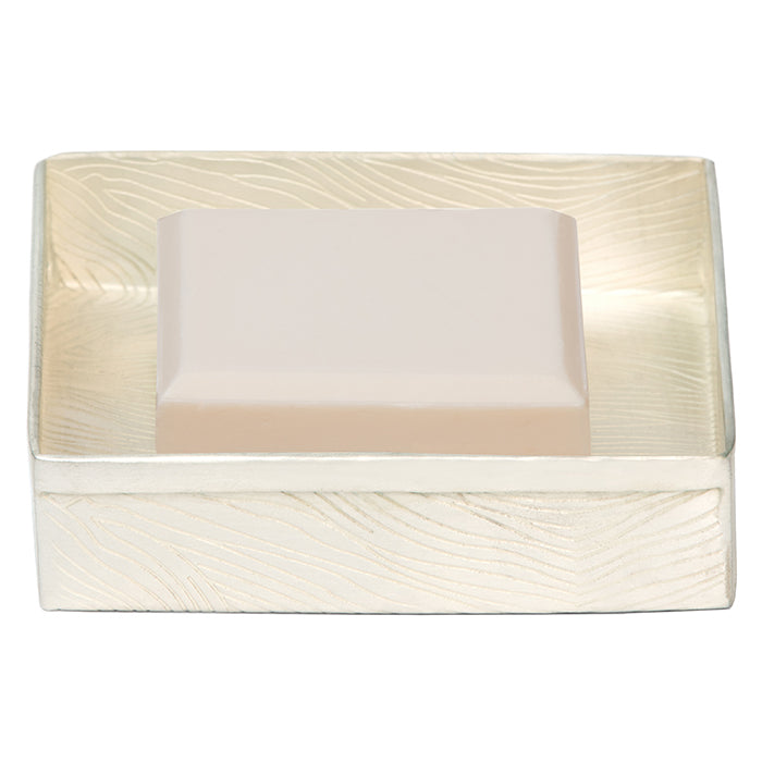 Humbolt Metal Soap Dish - Square (Matte Silver)