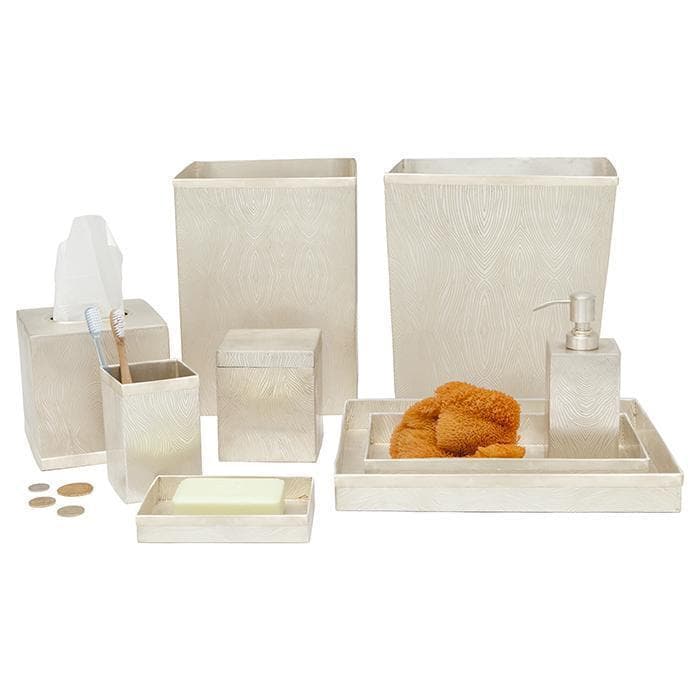 Humbolt Metal Guest Towel Tray Set/2 (Matte Silver)