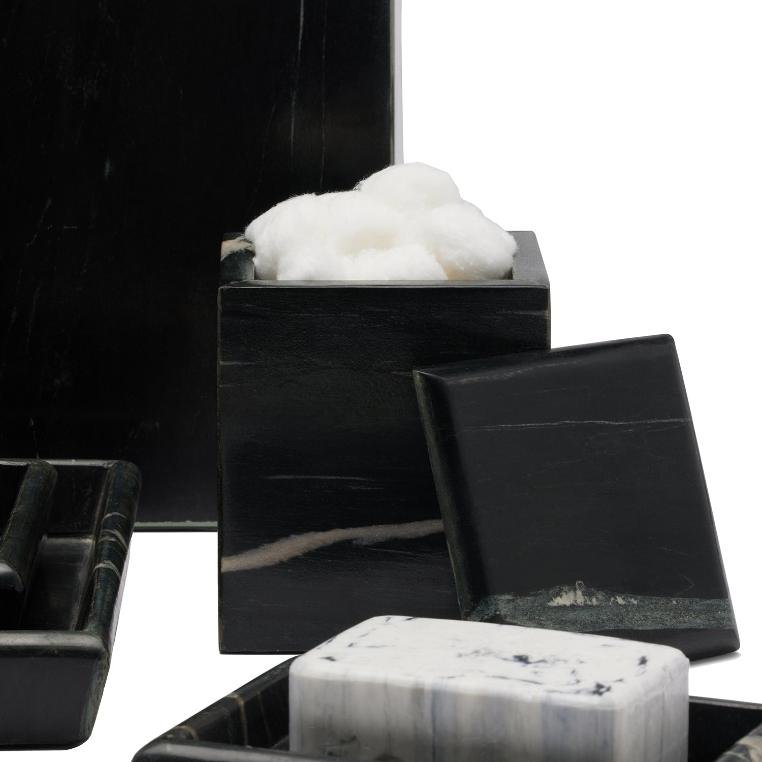 Kavala Black Marble Bathroom Accessories – Hudson & Vine
