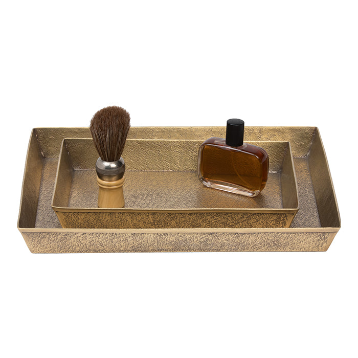 Kenitra Antique Brass Pitted Metal Bathroom Accessories