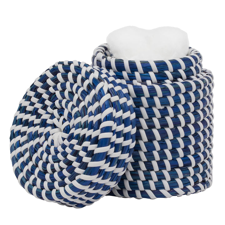 Kythira Seagrass Canister (Navy/White)