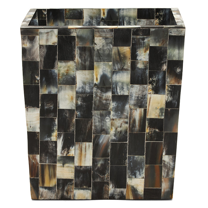 Lark Horn Tiled Rectangle Waste Basket