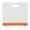 Laurel Acrylic Magazine Holder (Clear/Tangerine)