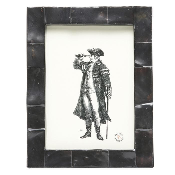 Lesina Black Pen Shell Picture Frame - Thumbnail 2