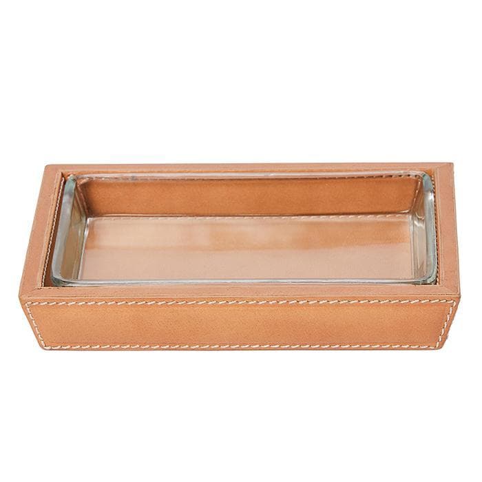 Lorient Aged Camel Full-Grain Leather Soap Dish