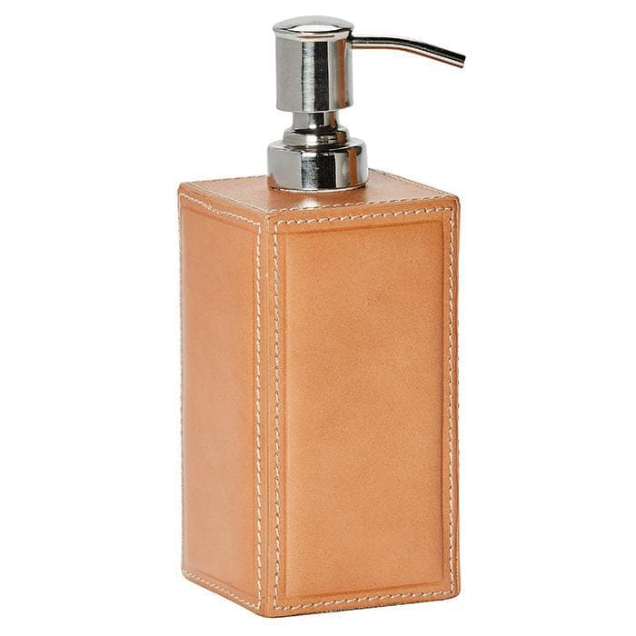 Lorient Aged Camel Full-Grain Leather Soap Pump