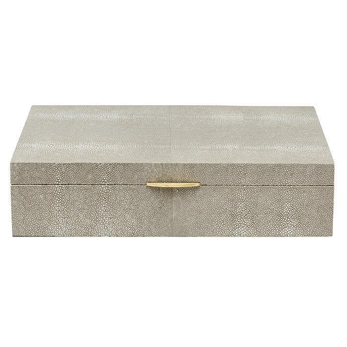 Lucerne Faux Shagreen Rectangle Box - Thumbnail 3