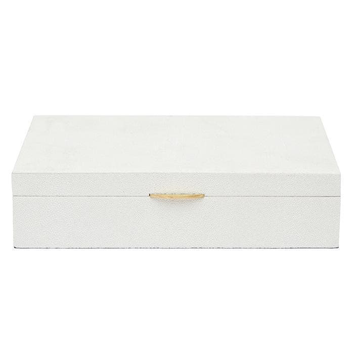 Lucerne Faux Shagreen Rectangle Box - Thumbnail 5