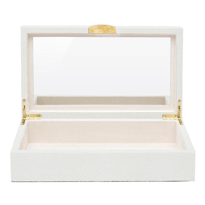 Lucerne Faux Shagreen Rectangle Box