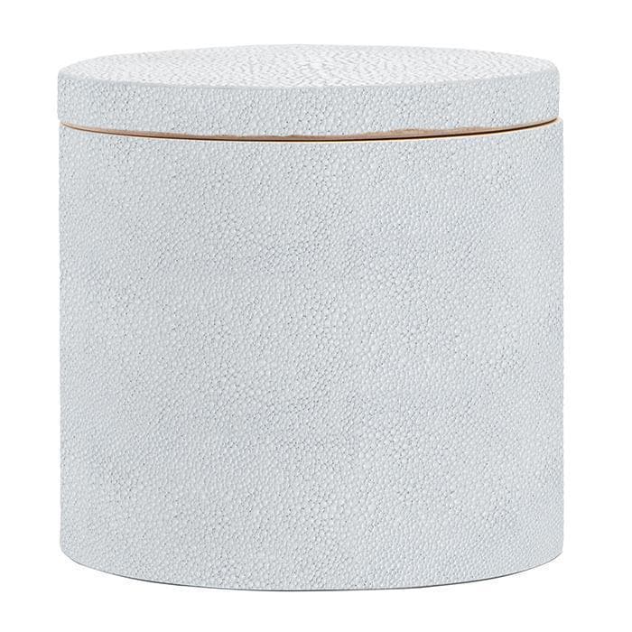 Manchester Faux Shagreen Canister (Cloud Gray)