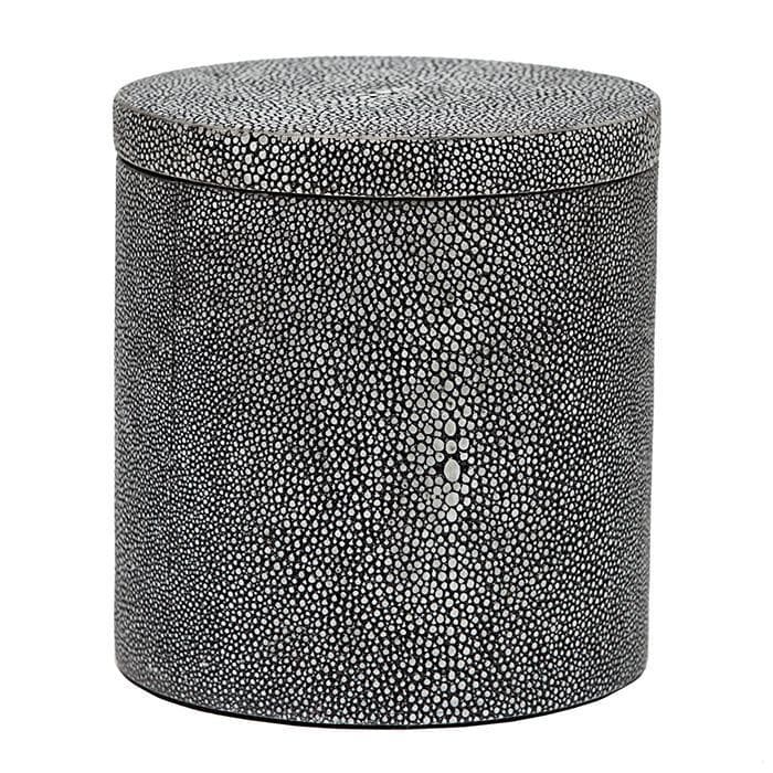 Manchester Faux Shagreen Bathroom Accessories (Cool Gray)