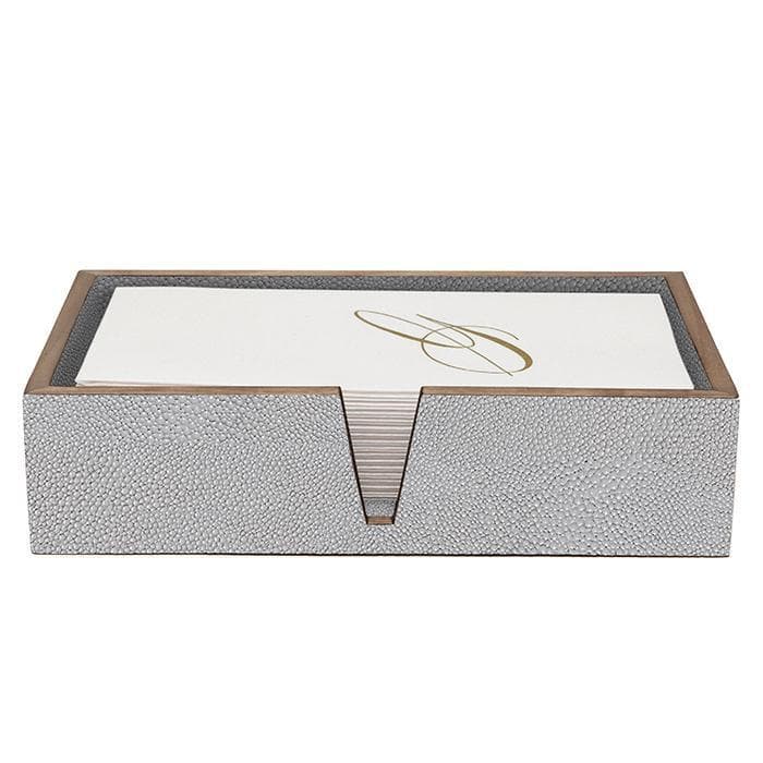 Pigeon & Poodle Manchester Faux Shagreen Hand Towel Tray - Thumbnail 3