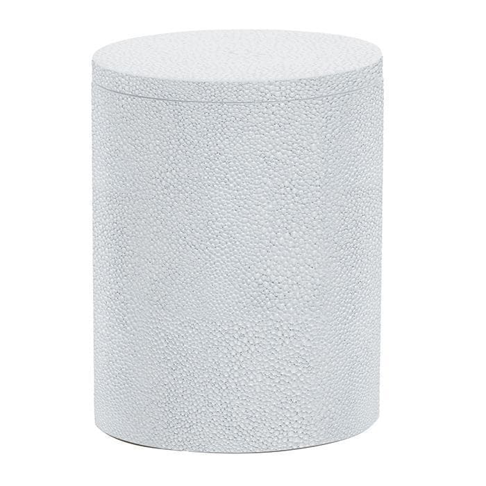 Manchester Faux Shagreen Narrow Canister (Cloud Gray)
