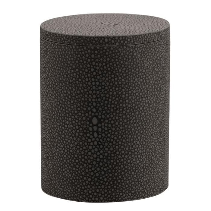 Manchester Faux Shagreen Bathroom Accessories (Dark Mushroom)