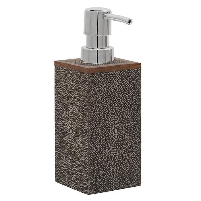 Manchester Faux Shagreen Bathroom Accessories (Dark Mushroom)