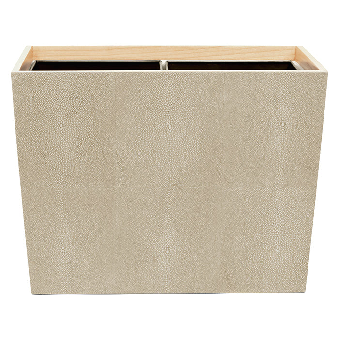 Manchester Faux Shagreen Bathroom Accessories (Ivory)