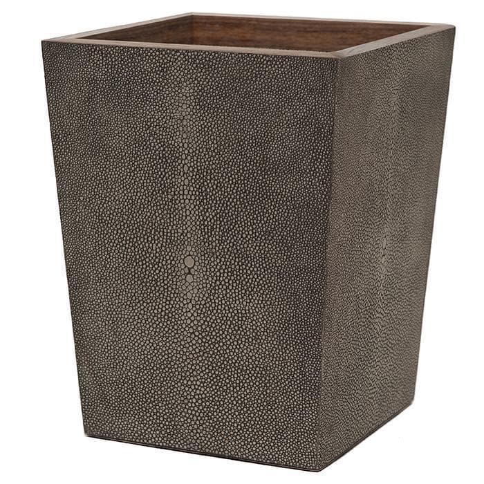 Manchester Faux Shagreen Bathroom Accessories (Dark Mushroom)