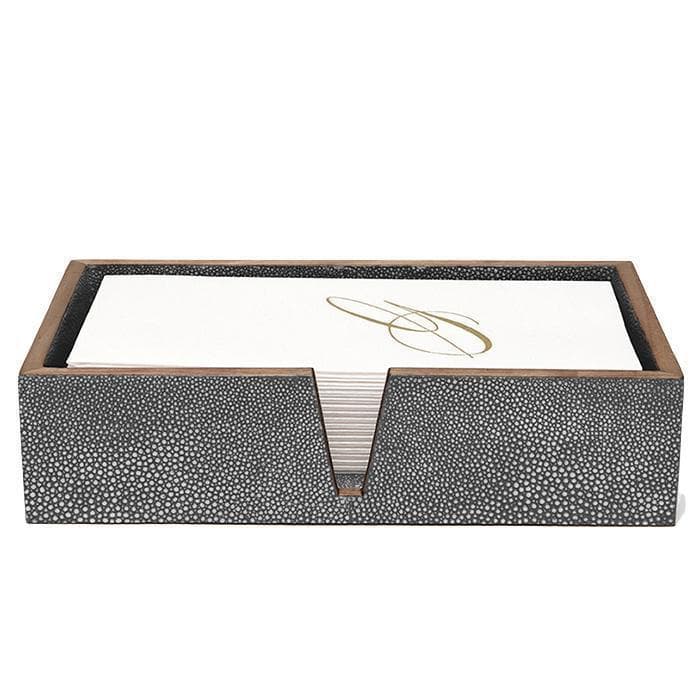 Pigeon & Poodle Manchester Faux Shagreen Hand Towel Tray - Thumbnail 5