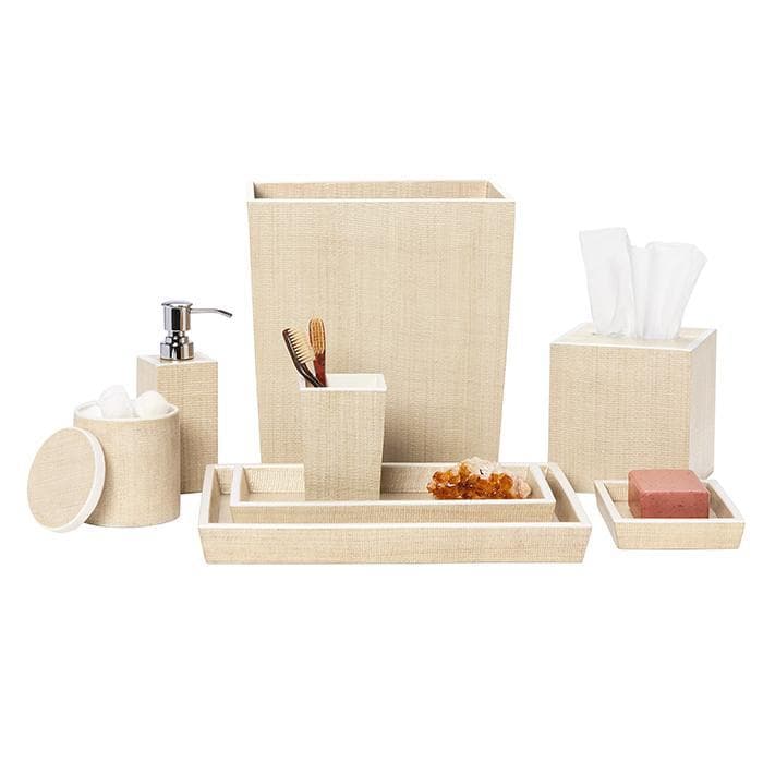 Maranello Beige White Abaca Resin Soap Dish