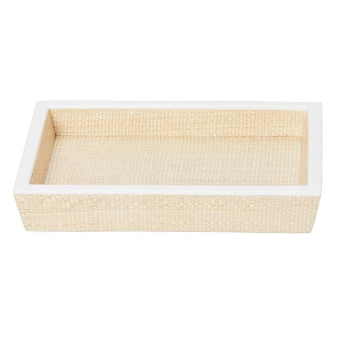Maranello Beige White Abaca Resin Soap Dish