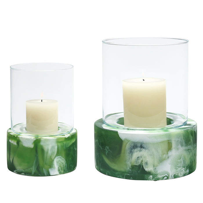 Milo Resin Hurricane (Green Swirled) - Hudson & Vine