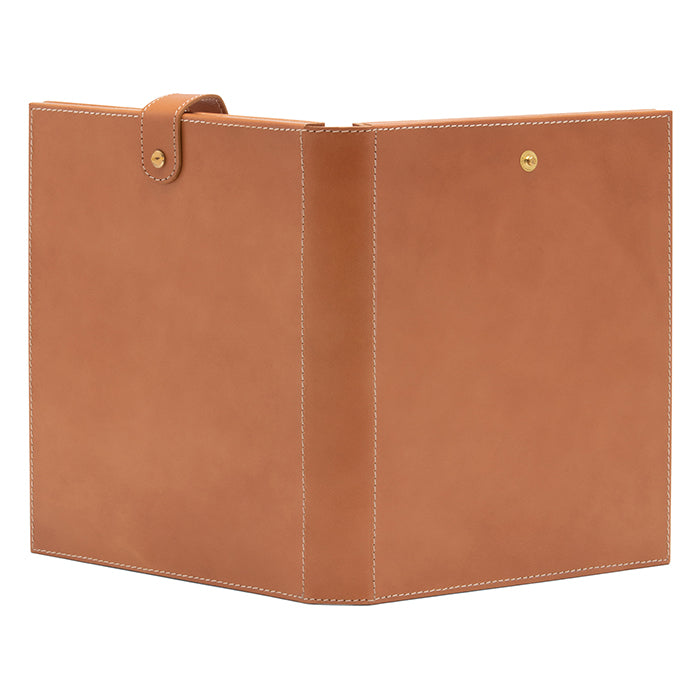 Muir Full-Grain Leather Double Frame 5x7 (Aged Camel)