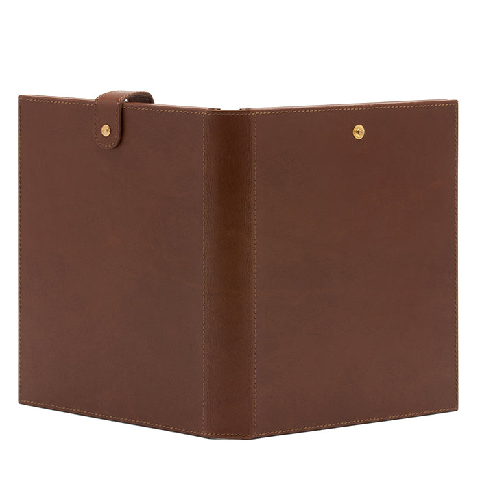 Muir Full-Grain Leather Double Frame 5x7 (Tobacco)