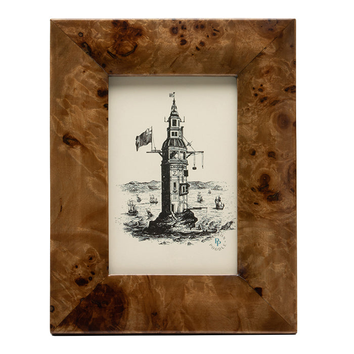 Narvik Dark Brown Burl Maple Veneer Picture Frames