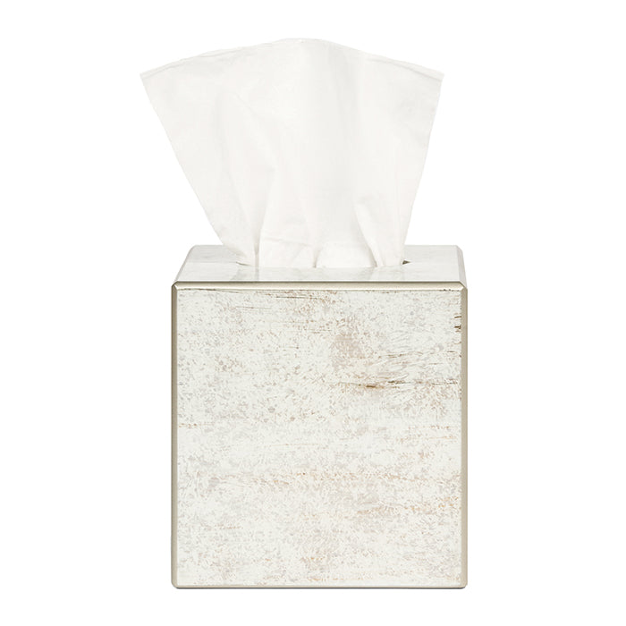 Nora Antiqued Mirror Tissue Box