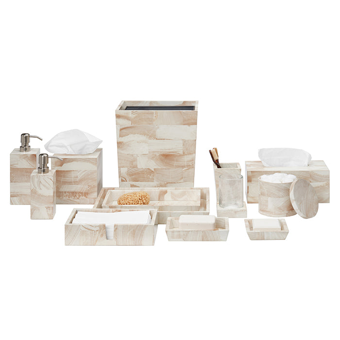 Palermo Faux Clamstone Soap Dish - Rectangle