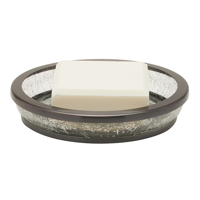 Pomaria Glass/Stainless Steel Bathroom Accessories (Dark Bronze)